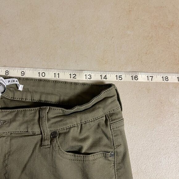 Celebrity Pink 13/31 Olive Green Mid-rise Skinny Pants - Picture 9 of 10